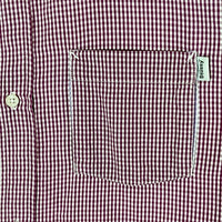 STUSSY ステューシー AUTHENTIC ギンガムチェック 半袖シャツ パープル×ホワイト sizeXL 瑞穂店