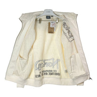 Norton ノートン フェイクスウェード ジップアップパーカー 裏ボア 243N1311A ホワイト Size L 瑞穂店