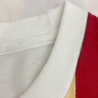 ISSEY MIYAKE イッセイミヤケ ME23JK216 ストライプ切替 フロントボーダー Tシャツ ホワイト sizeF 瑞穂店