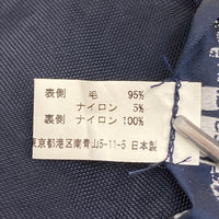 COMME des GARCONS HOMME コムデギャルソンオム HP-K401 ウールxナイロン タータンチェックマフラー グレーxネイビー 瑞穂店