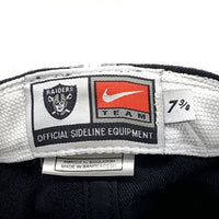 00's NIKE TEAM ナイキ NFL オークランド・レイダース ベースボールキャップ ウール ブラック バングラデシュ製 Size 7 3/8 (56.8cm) 福生店