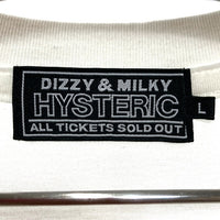 HYSTERIC GLAMOUR ヒステリックグラマー RED SHOES レッドシューズ プリントTシャツ ホワイト 0223CT13 Size L 瑞穂店