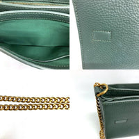 TORY BURCH トリーバーチ チェーンショルダー レザーバッグ グリーン 瑞穂店