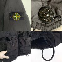 STONE ISLAND ストーンアイランド GARMENT DYED CRINKLE REPS R-NYLON DOWN ガーメントダイ リサイクルナイロン ダウンジャケット ブラック 811540723 10/2023 Size XL 福生店