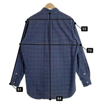 Ralph Lauren ラルフローレン BLAKE ボタンダウン チェックシャツ ブルー コットン Size L 福生店