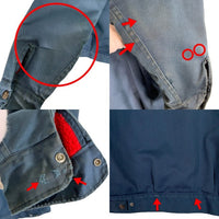 80-90's Dickies ディッキーズ チノツイル ワークジャケット ネイビー 内フリース Size M-R 福生店