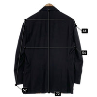 ROYAL HEM ロイヤルヘム 2B テーラードジャケット ブラック ウール Size 50 福生店