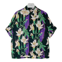 SUN SURF サンサーフ SS38799 RAYON HAWAIIAN SHIRT 'CANOE TREE' カヌーツリー アロハシャツ ブラック sizeM 瑞穂店