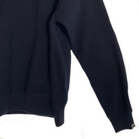 EXAMPLE エグザンプル ROUND LOGO HOODIE ラウンドロゴ フーディー パーカー フード刺繡 ネイビー Size XL 福生店