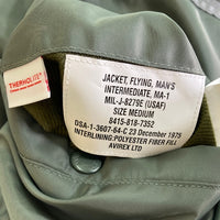 AVIREX アヴィレックス MA-1 ジャケット アウター 9th エアフォース 783-2252059 カーキ sizeM 瑞穂店