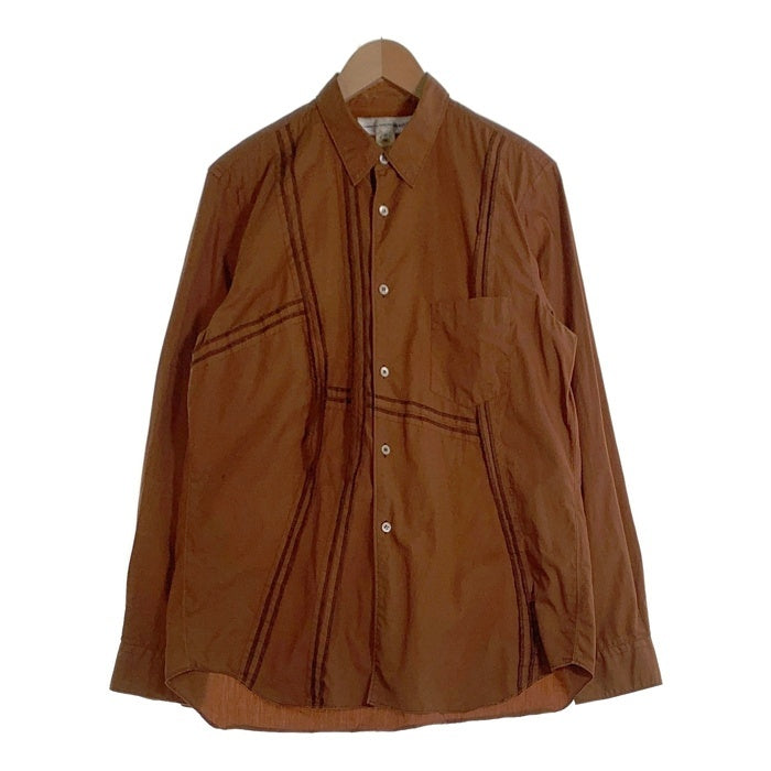 COMME des GARCONS SHIRT コムデギャルソンシャツ インサイドアウト 長袖 シャツ ブラウン S13120 Size M COMME des GARCONS SHIRT コムデギャルソンシャツ インサイドアウト
