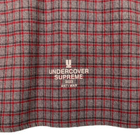 SUPREME シュプリーム 23SS UNDERCOVER アンダーカバー S/S Flannel Shirt ショートスリーブ フランネルシャツ グレーチェック Size M 福生店