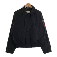 90's U.S.NAVY 米海軍 UTILITY JACKET ユーティリティジャケット ジップアップ ブラック 8415-01-425-0668 94年会計 Size M-XS 福生店