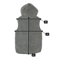 Gymphlex ジムフレックス ボアベスト くるみボタン グレー size14 瑞穂店