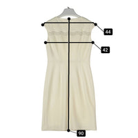 ANAYI アナイ フロント バックレース ウールワンピース ホワイト size36 瑞穂店