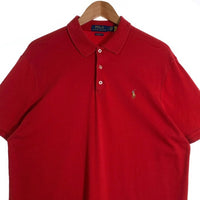 POLO RALPH LAUREN ポロラルフローレン CLASSIC FIT ポロシャツ 半袖 レッド Size L 福生店