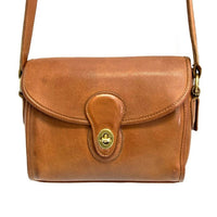 OLD COACH オールドコーチ0836-331 USA製 ショルダーバッグ ターンロック ブラウン 瑞穂店