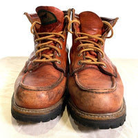90's REDWING レッドウィング 6" Moc-toe Lug-sole モックトゥ ラグソール 8175 ブラウン USA製 Size US6 1/2 (24.5cm) 福生店