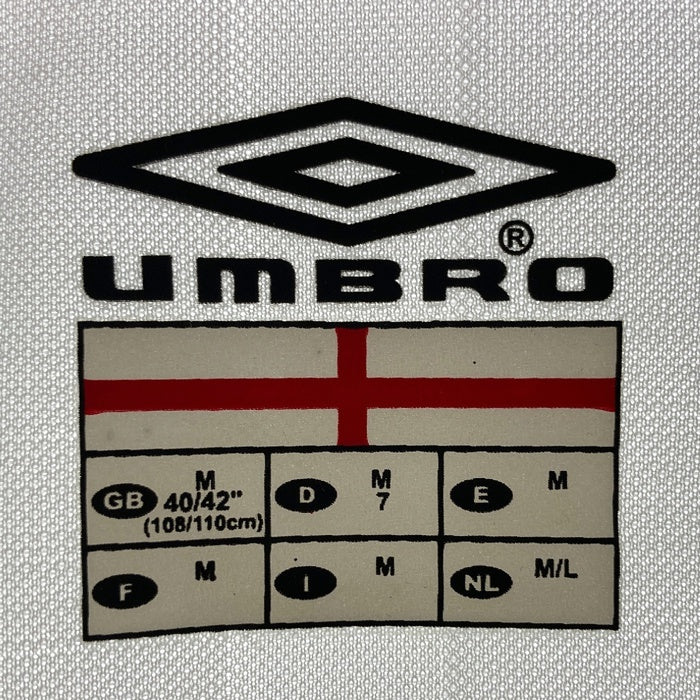 UMBRO アンブロ 2002 W杯ワールドカップ イングランド代表 デイビッドベッカム BECKHAM ユニフォーム ホワイト sizeM 瑞穂店