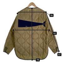DESCENDANT ディセンダント 19AW REMNANTS QUILTING JACKET レムナント キルティングジャケット ナイロン オリーブ Size 1 福生店