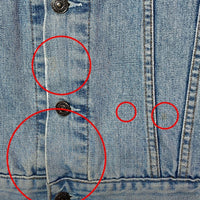 Levi’s リーバイス 70550-0476 01年製 ユーロリーバイス チュニジア製 トラッカージャケット Gジャン ライトインディゴ sizeL 瑞穂店