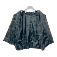 Lajour ラジュール ウール シャギー ノーカラージャケット グレー sizeF 瑞穂店