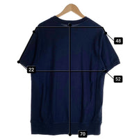 A BATHING APE アベイシングエイプ ワンポイントワッペン Tシャツ ネイビー 袖裾リブ Size M 福生店