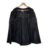 90's~ TEAM WORK ATHLETIC APPAREL Dark Boys ベースボールシャツ ジャージ ブラック Size L 福生店