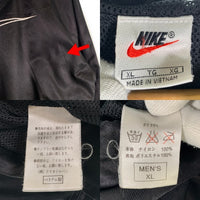 00's NIKE ナイキ ハーフジップ ナイロンプルオーバーパーカー ジャケット ブラック 刺繡 Size XL 福生店