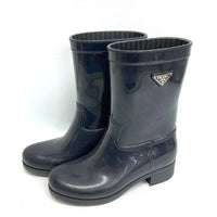 PRADA プラダ レインブーツ ネイビー size36 瑞穂店