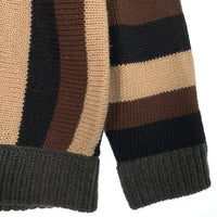 XLARGE エクストララージ STRIPE KNIT CARDIGAN ストライプ ニットカーディガン ジップアップ 101224015003 Size L 福生店