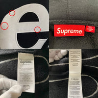 SUPREME シュプリーム 25SS Big Logo Zip Up Hooded Sweatshirt ビッグロゴ ジップアップ スウェットパーカー ブラック Size XXL 福生店