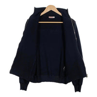 PRADA SPORT プラダスポーツ ナイロン切替 ジップアップ コットンリブ ブルゾン ブラック Size 50 福生店