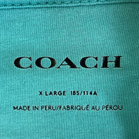COACH コーチ CM829 スター クルーネック スウェットシャツ ターコイズ sizeXL 瑞穂店