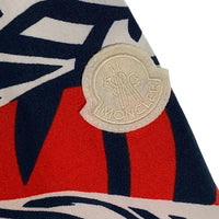 MONCLER モンクレール CAMICIA SHIRTS 総柄プリント ショートスリーブシャツ 袖ワッペン ホワイト レッド ネイビー Size L 福生店