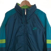 00's NIKE ナイキ ナイロンリップストップ ジップアップジャケット グリーン Size XL 福生店