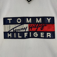 90's TOMMY HILFIGER トミーヒルフィガー メッシュ ゲームシャツ ユニフォーム ホワイト Size XL 福生店