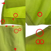 A BATHING APE アベイシングエイプ 鹿の子 ポロシャツ 裾ソルジャー刺繡 蛍光グリーン Size XS (M-L相当) 福生店