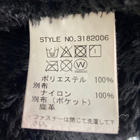 schott ショット 3182006 LEATHER POCKET RETROPILE JACKET レザー ポケット レトロパイル ジャケット ボア フリース ブラック sizeL 瑞穂店