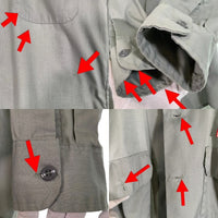 70's Sears シアーズ ワークシャツ ワッペン グレー 薄手 Size S 福生店