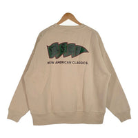 MFC STORE エムエフシーストア MFC$ FLAG22 OVERSIZE CREWNECK クルーネックスウェットトレーナー サンドベージュ Size L 福生店