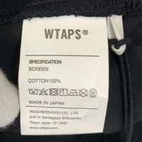 WTAPS ダブルタップス 20SS FLAMES TEE プリントTシャツ ブラック Size 02 福生店