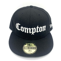 NEW ERA ニューエラ 59FIFTY Compton コンプトン MLBロゴなし ベースボールキャップ ブラック Size 7 5/8 (60.6cm) 福生店