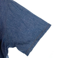 70's Levi's リーバイス シャンブレーシャツ 半袖 ライトブルー USA製 ヒッピー Size L 福生店