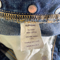 SUPREME シュプリーム オールド S206 5ポケットデニムパンツ ライトオンス インディゴ 2ND WASH 紙タグ USA製 Size 32 福生店