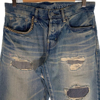 HYSTERIC GLAMOUR ヒステリックグラマー スリムストレート デニムパンツ インディゴ USED/リペア加工 02223AP13 Size 30 福生店