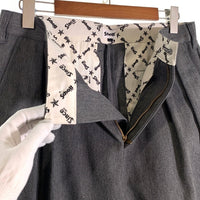 Schott ショット TC DOUBLE PLEATED WIDE PANTS チノツイル 2タック ワイドパンツ グレー 782-3910010 Size L 福生店