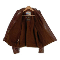 AERO LEATHER エアロレザー Highwayman ハイウェイマン ホースハイドレザージャケット ブラウン アルパカウールライナー TALON Size 42 福生店