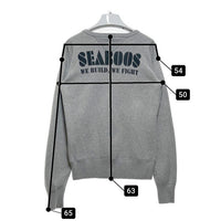 STUDIO D'ARTISAN ステュディオダルチザン S.D.NAVY プリント スウェットトレーナー グレー sizeS 瑞穂店