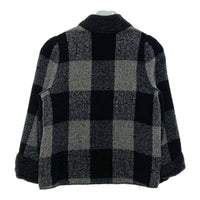 伊太利屋 ITALIYA イタリヤ アルパカ ウールコート グレー ブラック sizeF 瑞穂店